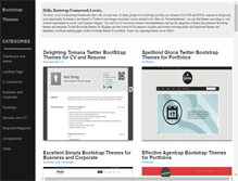 Tablet Screenshot of bootstrapthemez.com